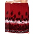 thumbnail image 2 of HAPPY BAY Men's Bath Trunk Swimsuits Sarong Pareo Beach Wrap One Size Red, Palm Tree Summer Vacation Aloha, 2 of 4