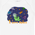 thumbnail image 4 of Inktastic I Love Space Cute Dinos and Planets Boys or Girls Baby Bodysuit, 4 of 5