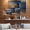 thumbnail image 2 of Designart - Black stallion horse - Animals photographyPrint on Wrapped Canvas, 2 of 2
