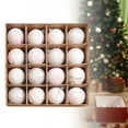 thumbnail image 6 of 16 Pieces Christmas Tree Hanging Balls Ornaments for ear Birthday White, 6 of 8