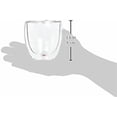 thumbnail image 2 of 8oz Pavina Double Wall Glasses, High Heat Borosilicate Glass, Set of 2, Clear, 2 of 6