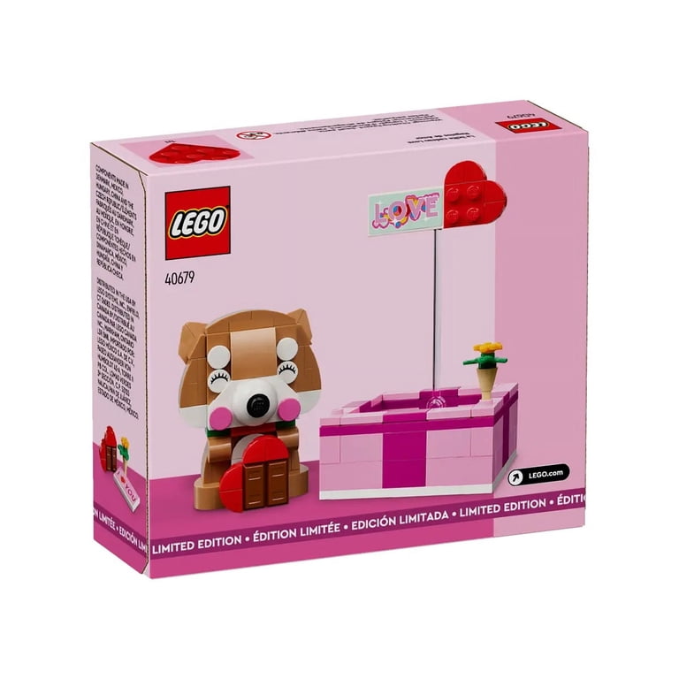 LEGO I Love You Shiba Inu Dog Chocolate Gift Box Geometric, 5.6 oz