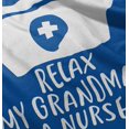 thumbnail image 5 of Relax My Grandma Is A Nurse Essential Toddler Boy Girl T Shirt Infant Toddler Brisco Brands 24M, 5 of 6