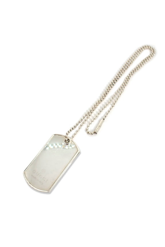 Pre-Owned GUCCI Dog Tag Plate