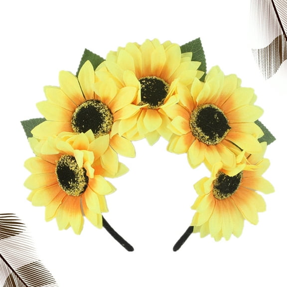 TINKSKY Flower Crown Fabric Hawaiian Party Accessories Costume Accessory for Women during Carnival 1Pcs