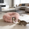 thumbnail image 4 of Long Plush Foldable Donut Cat Tunnel & Bed - Collapsible Design For Easy Storage, Warm Plush Interior, Donut-Shaped Cat Play & Rest Tunnel - For Indoor Cats, Pet Play Areas, Home, 4 of 4