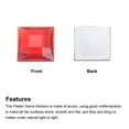 thumbnail image 4 of Unique Bargains Acrylic Flat Back Rhinestones Square Artificial Gemstone for Crafts Face Painting Jewelry Making Red, 4 of 5