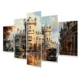 thumbnail image 2 of Designart "Castle Extremely Ireland Dublin painting II" Cityscapes Metal Wall Art Set, 2 of 5