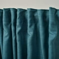 thumbnail image 5 of 3S Brother's Home Decorative Indigo Blue Curtains 100" Wide Extra Long Luxury Colors Linen Look Custom Made 5-25 Feet Made in Turkey Hang Back Tab & Rod Pocket Single Panel Home Décor (100"Wx240"L), 5 of 6