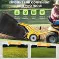 thumbnail image 5 of 42" Tow Behind Lawn Sweeper Leaf Collector Sweeper for Lawn 18.55 Cu. ft Capacity,Yellow, 5 of 7