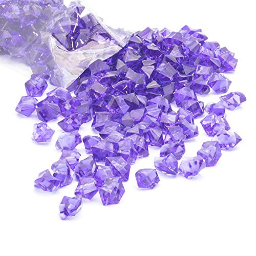 - Aqua Crafts by Royal Imports Wedding Approx 580-600 gems Acrylic Gems Ice Crystal Rocks for Vase Fillers Party Table Scatter Photography Party Decoration 3 LBS