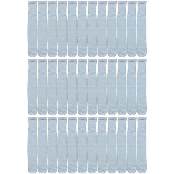 Yacht & Smith Mens & Womens Wholesale Bulk Cotton Tube Socks, Referee Style (36 Pairs White, Mens 10-13 (Shoe Size 7-12))