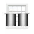thumbnail image 2 of Black White Semi Sheer Curtains 54 Inch Length 2 Panels Set, Gradient Gray Monochrome Minimalist Stripe Sheer Kitchen Curtain Privacy Voile Window Curtain for Living Room Bedroom Rod Pocket Drapes, 2 of 7