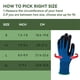 thumbnail image 4 of 2 Pairs, Blue Gardening Gloves For Women Men, Protective Polyester And Nitrile Thornproof Work Gloves, Breathable Durable Touch-Screen Garden Gloves For Weeding Digging Raking Pruning (Large), 4 of 4