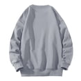 thumbnail image 4 of EOYWHK Crewneck Sweatshirts for Men 100% Cotton Long Sleeve Fall Top Thicken Lined Long Sleeve Pullover Sweatshirts, 4 of 4