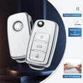 thumbnail image 3 of Key Fob Cover Compatible with Fit for Volkswagen Jetta Golf Polo MK7 Passat Beetle Soft TPU Remote Key Shell Case Keychain Case Holder Protector, 3 of 5