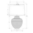 thumbnail image 2 of Lighting, 26"H, Table Lamp, Black Metal, Ivory / Cream Shade, Transitional, 2 of 7