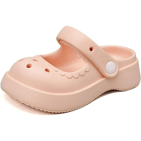 Kids Clogs Girls Garden Shoes Breathable Slip on Slides Sandals Summer Lightweight Water Shower Beach Pool Slippers