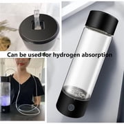 Hydrogen Water Generator, Molecular Hydrogen Water Bottle Generator 2-in-1 Hydrogen Water Ionizer Machine 3 Minutes Hydrogen Concentration 1200-1400PPB USB Rechargeable with Hydrogen Suction Tube
