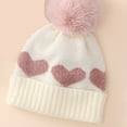 thumbnail image 3 of Meresysid Baby Knitted Hat Lovely For Warmth And Thick Pullover Hat White, 3 of 4