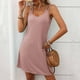 thumbnail image 2 of Sexy Vestido Casual para las Mujeres Vestido de Cuello Redondo sin Mangas de Color Sólido, Moda de Verano de Poliéster Ligero, 2 of 7