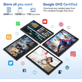 thumbnail image 5 of Tablet Android 14 Tablet,128GB ROM+24GB RAM (8+16Virtual)+1TB TF Expand,10 Inch Android Tablet with Keyboard,5G WiFi Tablet,Octa-Core Processor,13MP+8MP Camera,Bluetooth,GPS,FHD Display,2 In 1 Tablet, 5 of 12