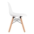 thumbnail image 4 of Aron Living 21.75" Plastic and Wood Kids Playroom Chairs in White (Set of 4), 4 of 5