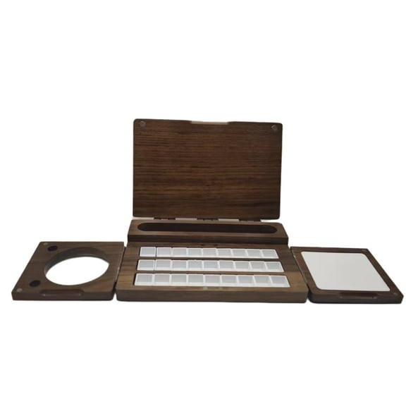 27 Grid Watercolor oil Painting travel Painting box, Watercolor sketch box, Watercolor travel box, handmade, Gift for him/her