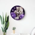 thumbnail image 4 of 12 Inch Wall Clock Battery Operated Silent Clock Decorative for Office, Kitchen, Outdoor, Living Room，Cat Animal Cute Design, 4 of 4