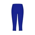 thumbnail image 5 of 2PC Plus Size Capri Leggings Women's Summer High Waisted Solid Capris Matching Slim Fitting Yoga Gym Pants, 5 of 6