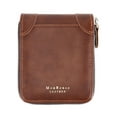 thumbnail image 2 of LAVA Genuine Leather Wallet for Men Bifold Credit Card Holder Zipper Purse Brown, 2 of 9