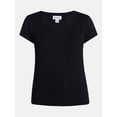 thumbnail image 6 of Scenario Women's Scoop Neck Tee with Cap Sleeves, Sizes XS-XXXL, 6 of 6