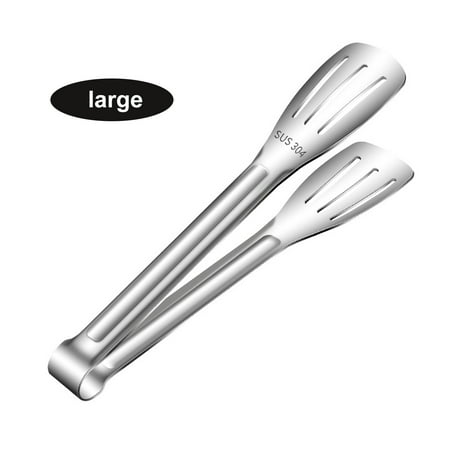 

RUNWIN 12 Cooking Tongs stainless for cooking Easy to Clean for Salad BBQ Frying Cooking Buffet Ice Oven Kitchen Tongs