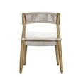 thumbnail image 4 of Pemberly Row Transitional Cream Outdoor Dining Chair - Set of 2, 4 of 10
