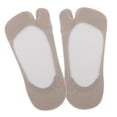 thumbnail image 4 of Five Finger Toe Socks Men Fashion Breathable Nonslip Socks Anti Skid Short Invisible Socks , Beige, 4 of 8