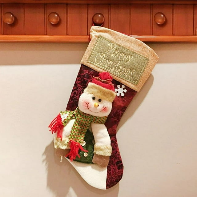 Christmas Stockings Sack Gift Candy Bag Elder
