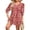 Red And White Floral, variant on WIHOLL Flowy Dresses for Women Cute Floral Print 3/4 Length Sleeve Midi Dress Lightweight Casual Beach Vacation Sundresses with Pockets