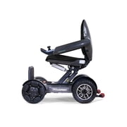 Golden Technologies Ally Sport - Automatic Folding Power Wheelchair w/ 10 Omni-Directional Front Wheels - Airline Approved - Suspension - 30 Turning Radius - Smart Control App (Black Carbon Fiber)