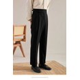 thumbnail image 3 of Vintage Men's Cotton Casual Pants Relaxed Fit Trousers  Dress Pants, 3 of 4