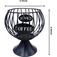 thumbnail image 5 of Soporte para cápsulas de café, organizador de cápsulas de café de alambre de metal, cesta de almacenamiento con soporte para cápsulas de café expreso de gran capacidad para barra de cafeterí, 5 of 5