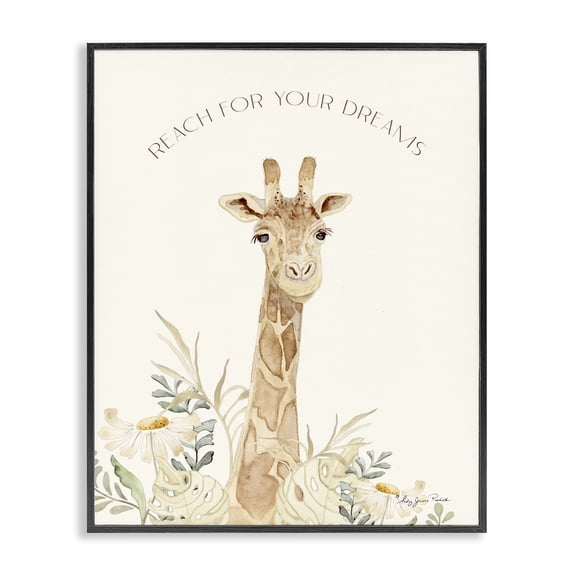 Stupell Industries Cottage Reach For Your Dreams Black Framed Giclee Art, 11 x 14, by Audrey Jeanne Roberts