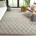 thumbnail image 2 of SAFAVIEH Natura Glenn Diamond Area Rug, Teal/Natural, 9' x 12', 2 of 9