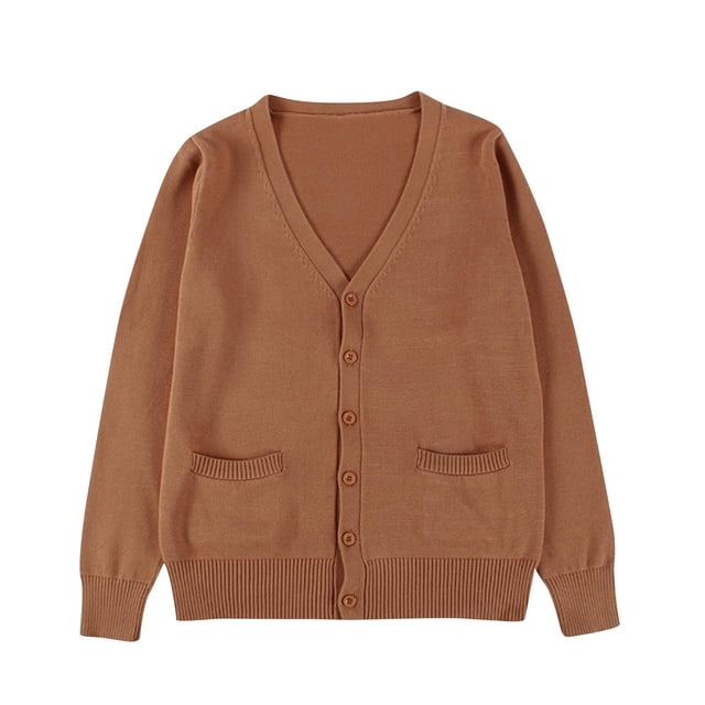 Puntoco Cárdigan De Punto De Color Liso Con Botones Y Doble Bolsillo, Manga Larga, Capucha, Ropa Informal Para Mujer