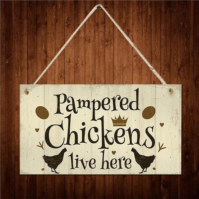 pitrice Chicken Coop Sign Vintage Vintage Hanging Plates Garden Plaques Wall Decor Home Decoration Farm Accessories for Outdoor Backyard No.3