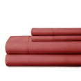 thumbnail image 2 of ienjoy Home Ultra Soft 4 Piece Sheet Set, California King, Burgundy, 2 of 5