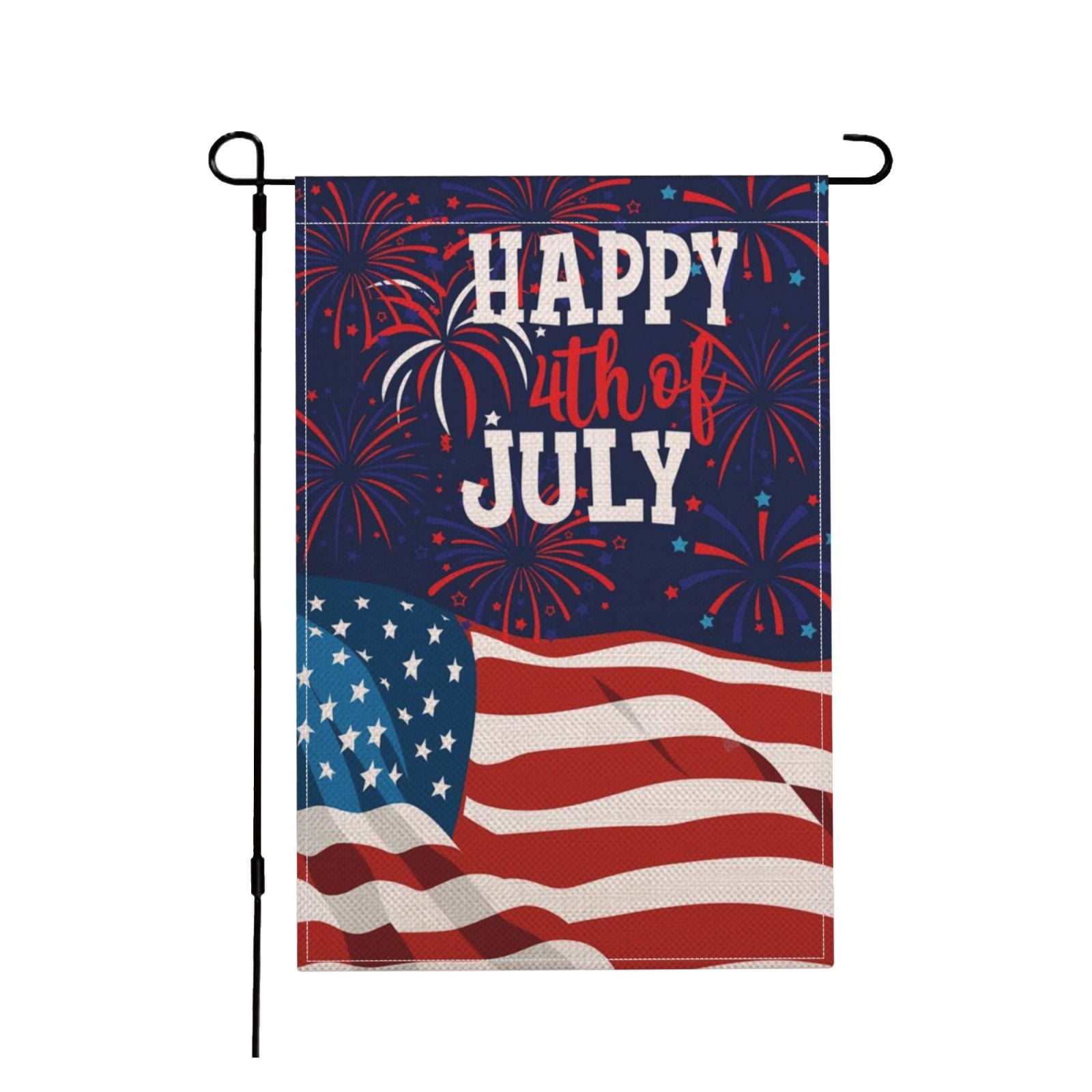 4th of July Garden Flag 12×18 Inch Memorial Day Independence Day