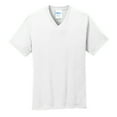 thumbnail image 5 of Yellow Rooster Men's Core Cotton V-Neck T-Shirts White L, 5 of 6