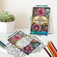 thumbnail image 4 of TPLHOUSE Enchanted Flowers Coloring Book Spiral Bound for Adults, A5 Wooden Cover, 30 Botanical Coloring Pages of World of Blooming Beauty for Stress Relief and Relaxation, 4 of 6