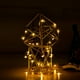 thumbnail image 3 of Mini 3 * AA Batería de alambre de cobre Firefly LED Cadena de luces, adecuado para dormitorio, jardín, Navidad, boda, interior, exterior, fiesta, luces 2M20 Caja de batería normal Alambre de plata bl JAMW Sencillez, 3 of 5