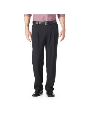 Haggar Men's E-CLO Striaght Pleat Front Dress Pant Classic Fit HD00219